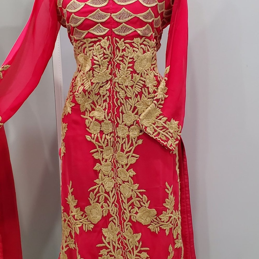 Long Embroidered Dress